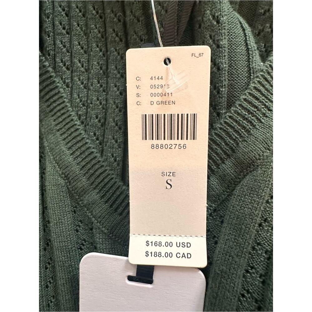 Varley Christine Knit Maxi Dress Green Small NWT Forest Glade Stretch Casual - Picture 10 of 16